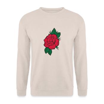 Rose - Dreifarbig - Unisex Pullover - Sand - Vorne - Alina (178cm) & Michal (187cm)