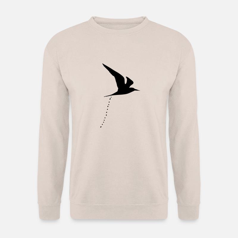 Kackvogel kackender vogel scheißender scheiße 1c - Unisex Pullover - Sand