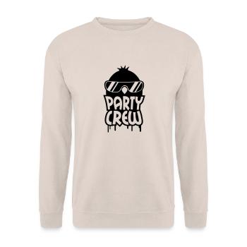 Cool Party Crew Penguin - Unisex Sweatshirt - sand - Front - Alina (178cm) & Michal (187cm)