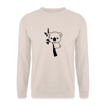 sweet_koala_001 - Sweat-shirt Unisexe - sable - Devant - Alina (178cm) & Michal (187cm)