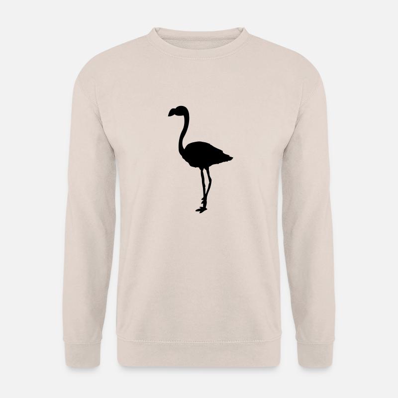 flamingo_silhouette_wu1 - Unisex Pullover - Sand