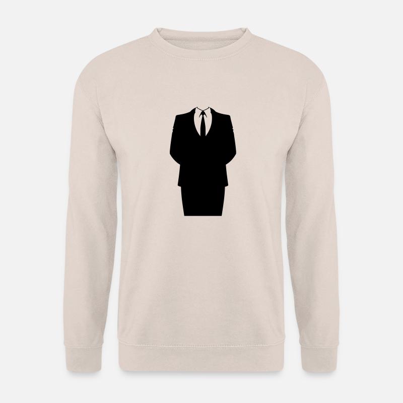 Anzug und Krawatte - Unisex Pullover - Sand
