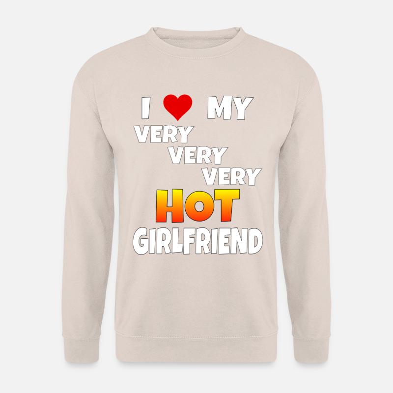 Liebe Spruch Freundin Geschenk Love Valentinstag - Unisex Pullover - Sand