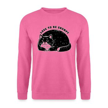 Amour Être Chat Mauvaise Humeur Animal - Sweat-shirt Unisexe - rose - Devant