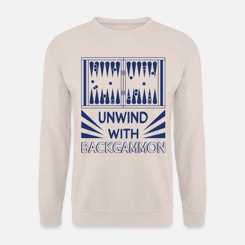 Backgammon Spiel - Unisex Pullover - Sand