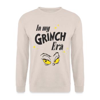 Der Grinch My Grinch Era & Durchdringender Blick - Unisex Pullover - Sand - Vorne - Alina (178cm) & Michal (187cm)