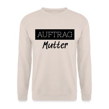 Order Mom Family Funny Gift - Unisex Sweatshirt - sand - Front - Alina (178cm) & Michal (187cm)