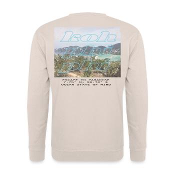 Tropical Island Dream - Unisex Sweatshirt - sand - Back - Michal (187cm)