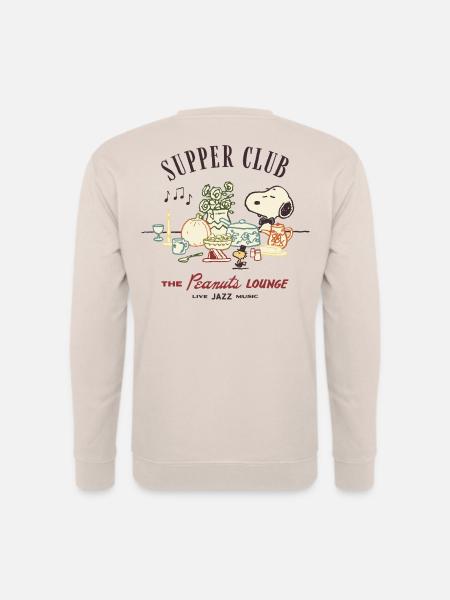 Peanuts Supper Club The Peanuts Lounge Mit Snoopy - Unisex Pullover - Sand