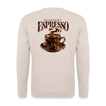 Midnight Espresso Club - Unisex Pullover - Sand - Hinten - Michal (187cm)