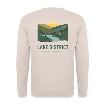Lake District England Outdoor Country - Unisex Pullover - Sand - Hinten - Michal (187cm)