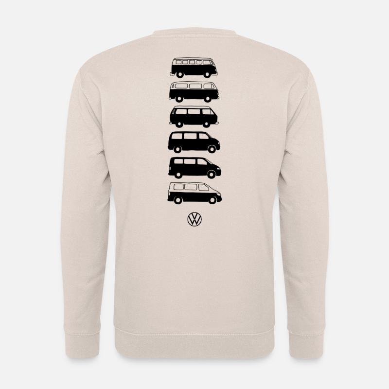 Volkswagen Verticale VW Camper Evolution With Logo - Unisex Sweatshirt - sand