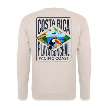Costa Rica playa conchal Copy - Sweat-shirt Unisexe - sable - Dos - Michal (187cm)