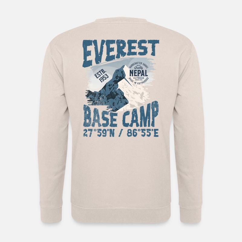 Everest Base Camp Nepal Copy - Unisex Sweatshirt - sand