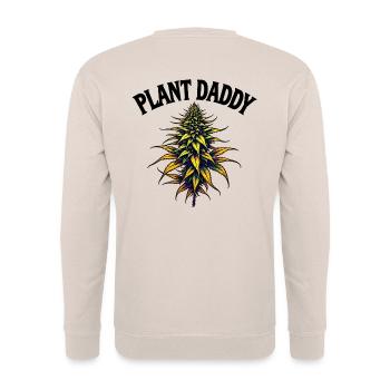 PLANT DADDY - Cannabis Streetwear Look - Unisex Pullover - Sand - Hinten - Michal (187cm)