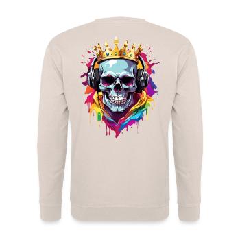 Headphones - Unisex Sweatshirt - sand - Back - Michal (187cm)