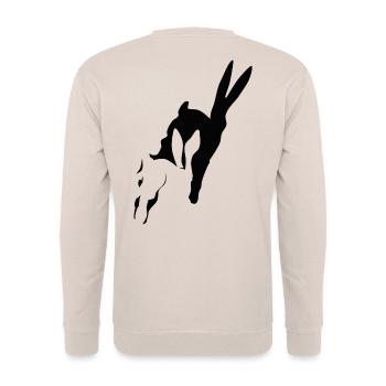 Bunny court shadow bunny rabbit hop de lapins de Pâques - Sweat-shirt Unisexe - sable - Dos - Michal (187cm)