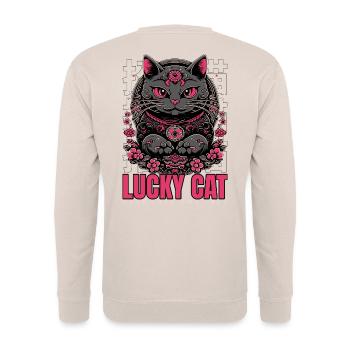 Destiny's Cat - Unisex Sweatshirt - sand - Back - Michal (187cm)