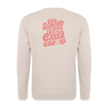 Diesen Sommer... - Unisex Pullover - Sand - Hinten - Michal (187cm)