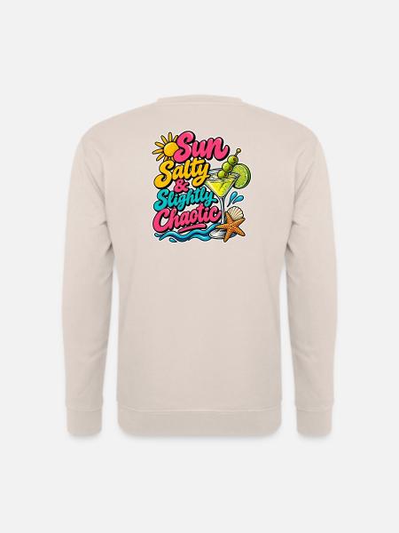 Sun Salty & Slightly Chaotic - Unisex Pullover - Sand