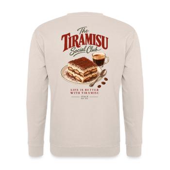 The Tiramisu Social Club - Unisex Pullover - Sand - Hinten - Michal (187cm)