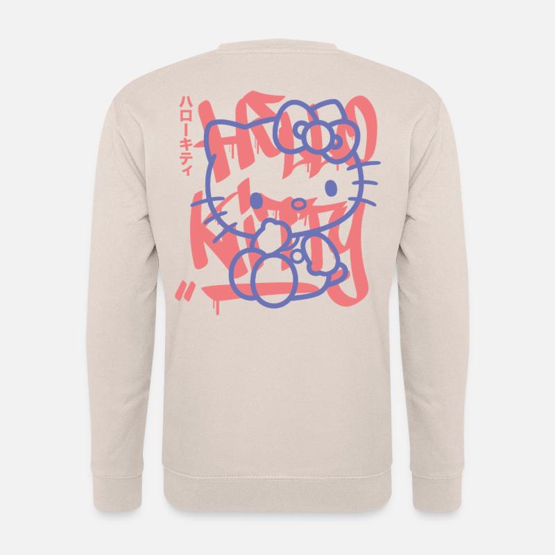 Hello Kitty Mit Schriftzug Im Graffity Stile - Unisex Pullover - Sand