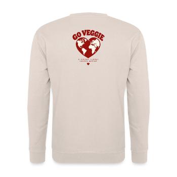 Go Veggie A Kinder Planet - Unisex Pullover - Sand - Hinten - Michal (187cm)