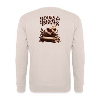 Books & Brews Club - Unisex Pullover - Sand - Hinten - Michal (187cm)
