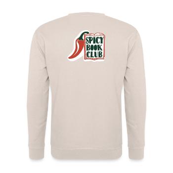 Spicy Book Club - Unisex Pullover - Sand - Hinten - Michal (187cm)