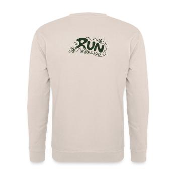 Run Club Retro Running - Unisex Pullover - Sand - Hinten - Michal (187cm)