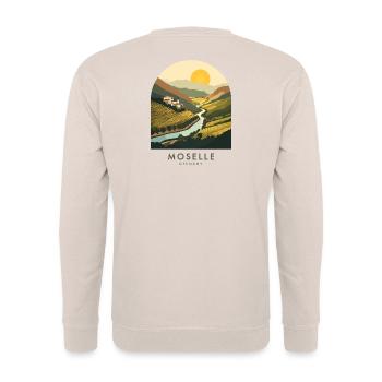 Moselle Germany Wine Country - Unisex Pullover - Sand - Hinten - Michal (187cm)