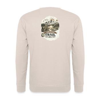 Find Your Trail | Hiking Design - Unisex Pullover - Sand - Hinten - Michal (187cm)