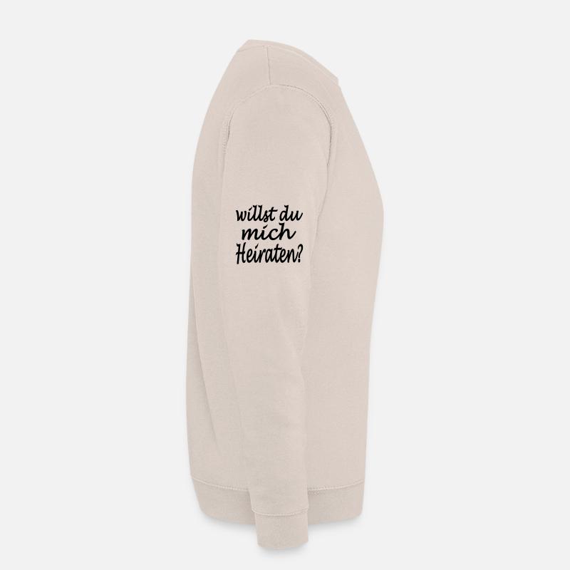 willst du mich heiraten - Unisex Pullover - Sand