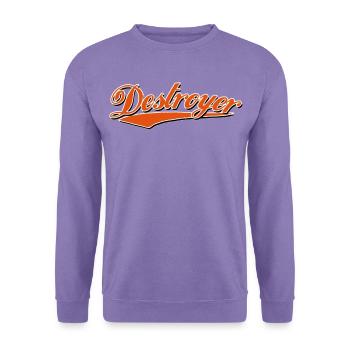 destroyer destroy zerstörer crash bandit - Unisex Pullover - Lavendel - Vorne