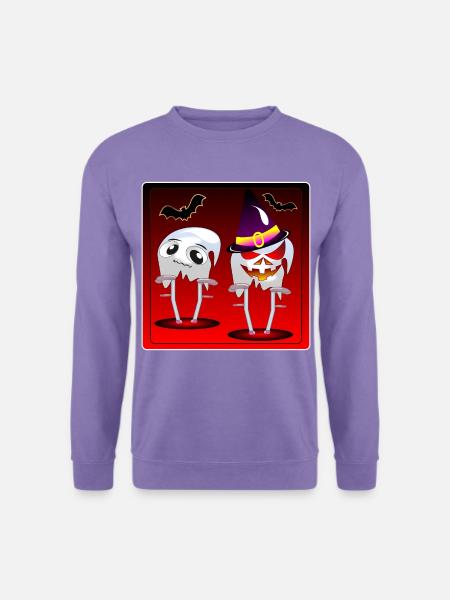 HALLOWEEN-GEISTER KRÜCKEN - Unisex Pullover - Lavendel