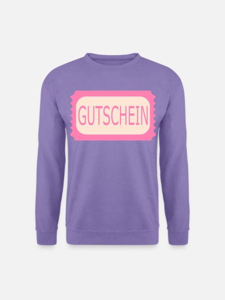 Gutschein Ticket - Unisex Pullover - Lavendel