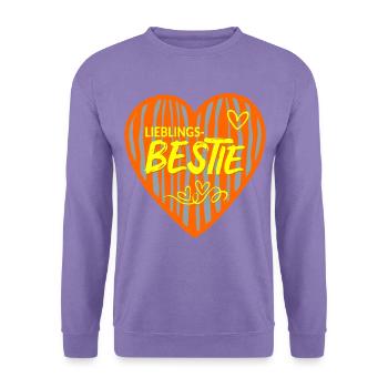 Lieblingsfreundin Bestie Freundin - Unisex Pullover - Lavendel - Vorne