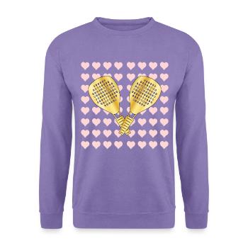 Padel Liebe - Unisex Pullover - Lavendel - Vorne