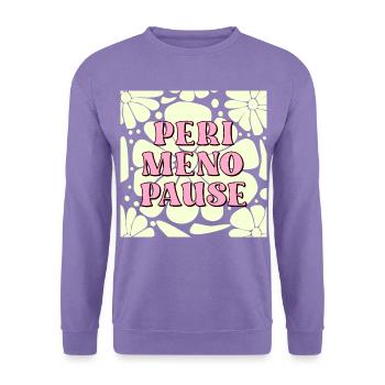 Blumen Frauen Perimenopause - Unisex Pullover - Lavendel - Vorne