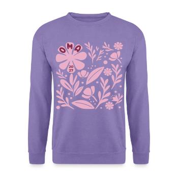 Garten Oma 2027 - Unisex Pullover - Lavendel - Vorne