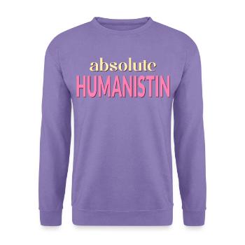 Humanismus Menschlichkeit - Unisex Pullover - Lavendel - Vorne