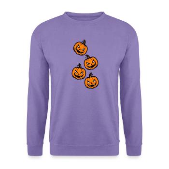 Kürbis Halloween - Unisex Pullover - Lavendel - Vorne