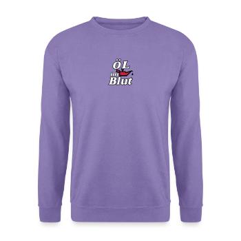 Auto Tuning Schrauber Kult Shirt, Öl im Blut (25) - Unisex Pullover - Lavendel - Vorne