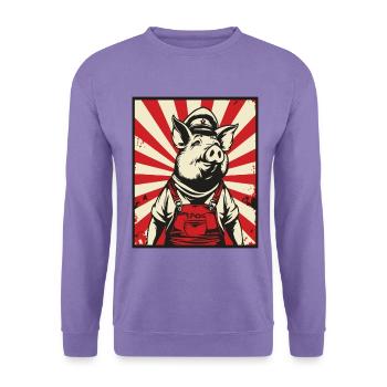 Kommunisten Propaganda Sozialisten Schwein - Unisex Pullover - Lavendel - Vorne