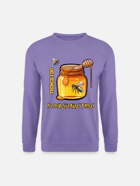 Beekeeper Things I Do In My Spare Time Funny Gift - Unisex Sweatshirt - lavender