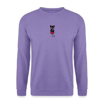 Mädchen im Gothic Anime Look mit Sonnenbrille - Unisex Pullover - Lavendel - Vorne