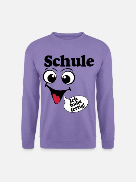 Abschluß , Schule ich habe fertig (25) - Unisex Pullover - Lavendel