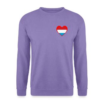 Rout Häerz Lëtzebuerg - Unisex Pullover - Lavendel - Vorne