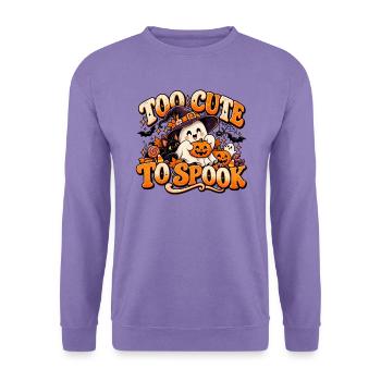 Zu süß, um zu erschrecken | Süßer Halloween-Geist - Unisex Pullover - Lavendel - Vorne