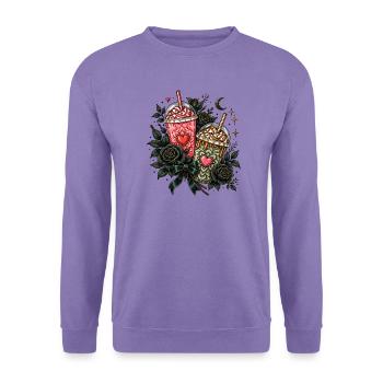 Gothic Milkshake – Dark Aesthetic - Unisex Pullover - Lavendel - Vorne